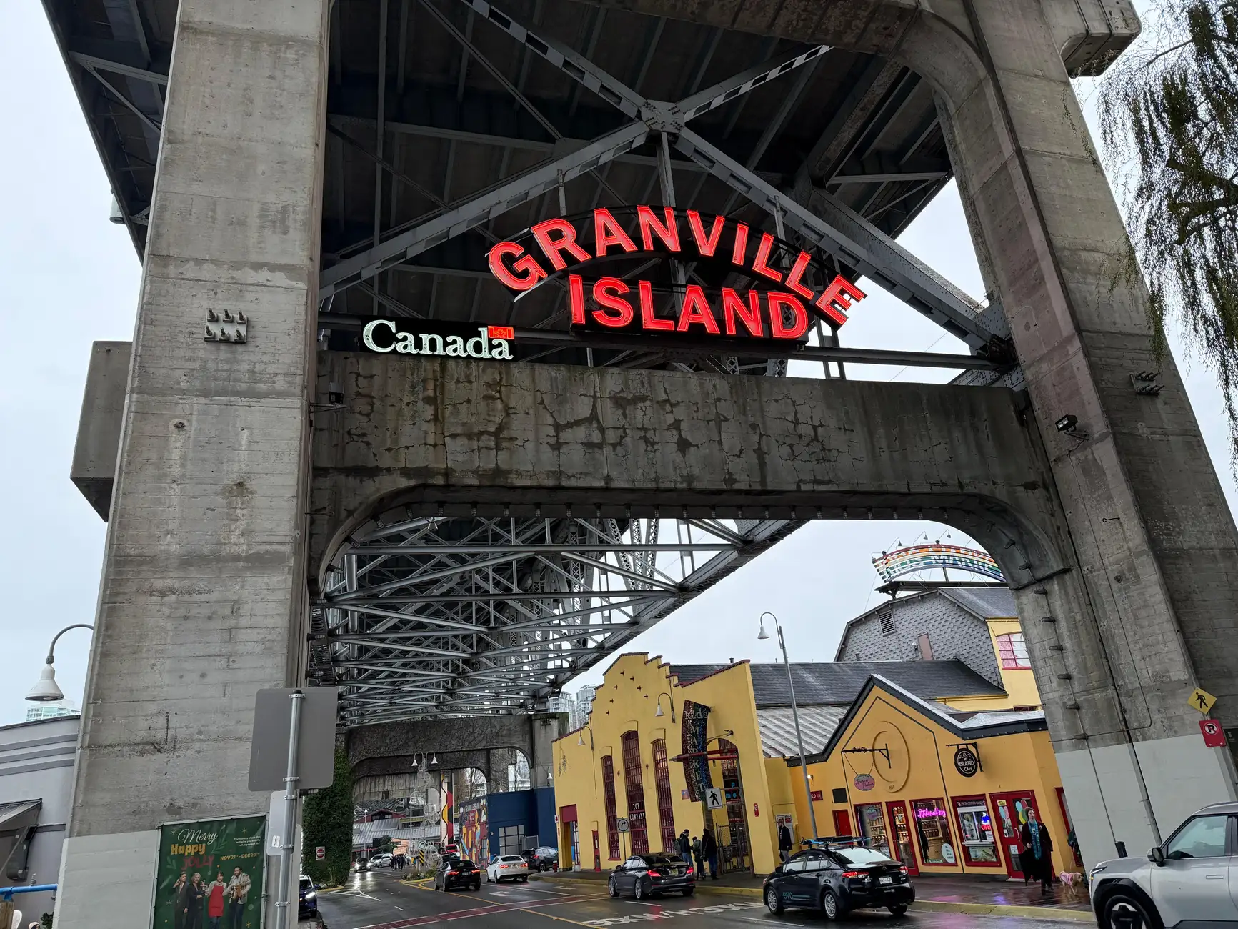 Vancouverin kierros/auto/Grandville Island/Queen Elizabeth/Kiina T